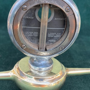 BuickビュイックBoyce meter1920ボイスメータードックボーン 1920s Boyce Brass Dog Bone Motometer: Vintage Auto Collector, 1.67