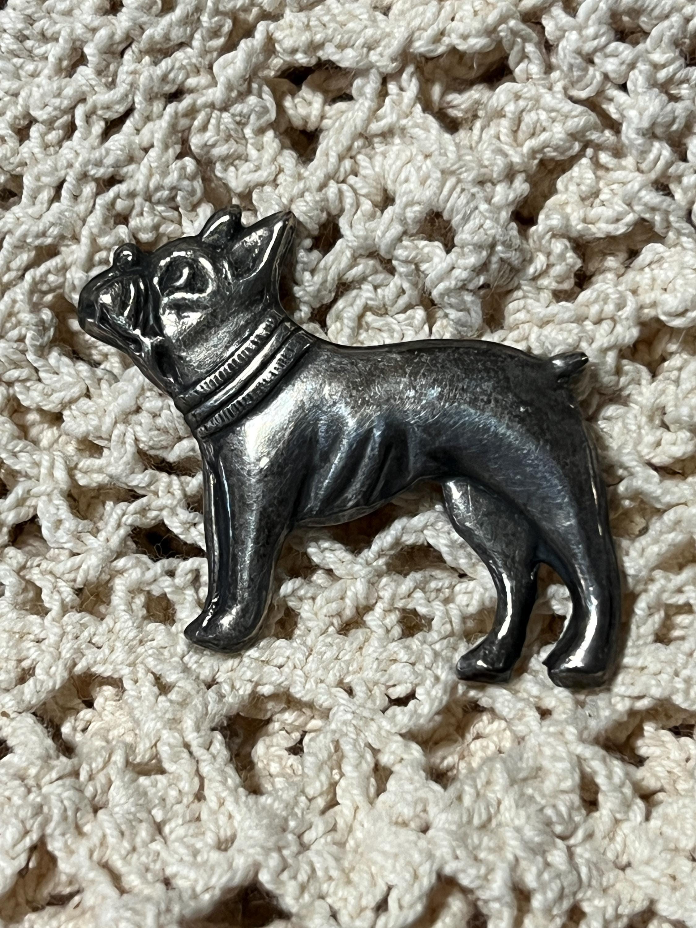 Vintage Bull Dog Brooch - Etsy