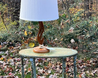 Adrienne Pearsall Style Wood MCM Lamp in working condition, MCM decor, MCM design, Classic 1970's