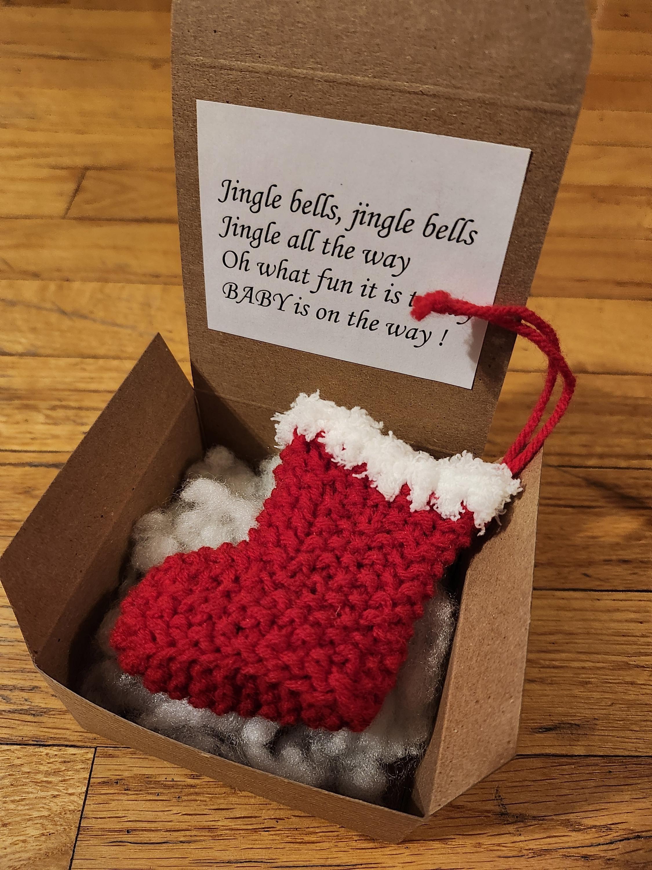 Pregnancy Announcement Christmas Stockings