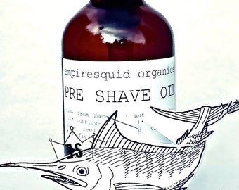 Organic PreShave Oil - Organic Shaving Oil - All Natural Shaving Oil - Organic Pre Shave Oil - Vegan Shaving Lotion - Organic Shave Oil