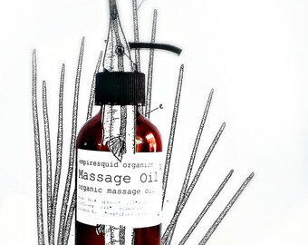 Apricot Spice Organic Massage Oil - Organic Massage Therapy - Organic Body Oil