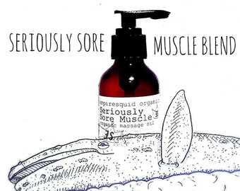 Seriously Sore Muscle Massage Oil, Sore Muscle Rub