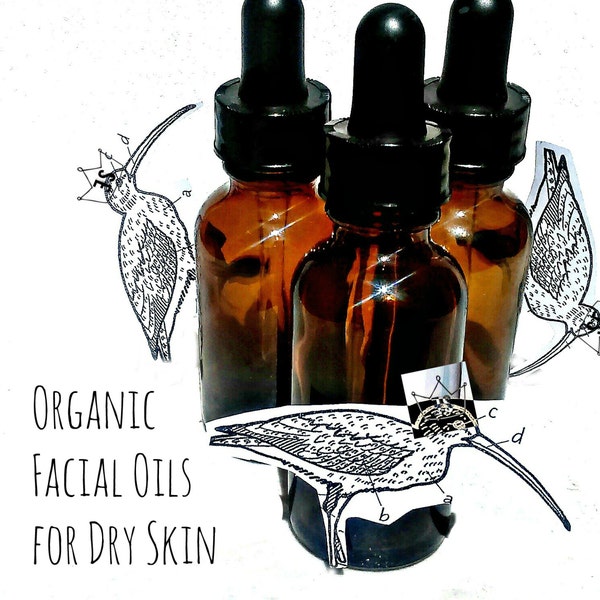 4 Facial Oils for Dry Skin | Organic Apricot Kernel Oil | Organic Avocado Oil | Organic Pomegranate Seed Oil | Organic Baobab Oil