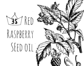 Red Raspberry Seed Oil - Cold Pressed & Unrefined Red Raspberry Oil - Raspberry Oil Sunscreen - Natural Sunblock