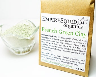 French Green Clay Mask, French Clay Mask, Green French Clay, Green Clay Mask, Facial Mask, Clay Face Mask, Soap Making Supply, Clay Powder