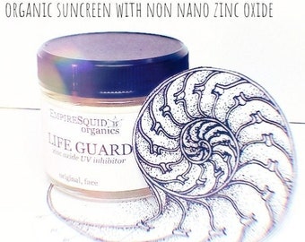Organic Face Sunblock with Zinc Oxide | Organic Facial Sunscreen | All Natural Face Sunscreen | Natural Sunblock | Natural Sunscreen