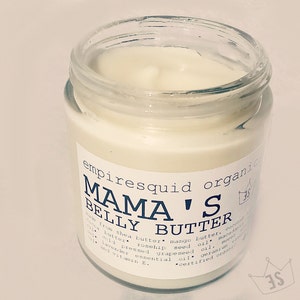 Organic Belly Butter Belly Balm Pregnancy Gift Pregnant Gift Organic Stretch Mark Cream Baby Reveal Gift New Mother Gift image 3