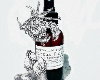 Natural Room Spray | Citrus Rain | Essential Oil Room Spray | Room Freshener | Aromatherapy Spray | Room Deodorizer | Natural Air Freshener