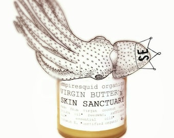 Skin Sanctuary Organic Body Butter - Organic Lotion - All Natural Body Butter - Homemade Body Butter - Body Lotion - Virgin Butter