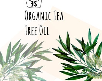 Organic Tea Tree Oil - Organic Acne Treatment - Tea Tree Essential Oil - Pure Tea Tree Oil - Melaleuca Alternifolia