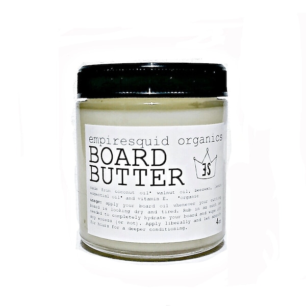 Organic Butcher Block Conditioner - Organic Cutting Board Oil - Mineral Oil Free - Organic Butcher Block Oil