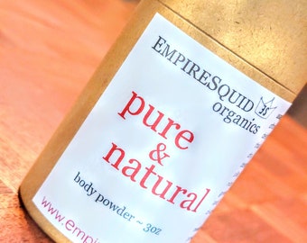 Organic Body Powder // Talc Free Dusting Powder // Natural Body Powder // Dusting Body Powder // Perfumed Body Powder // Herbal Bath Powder