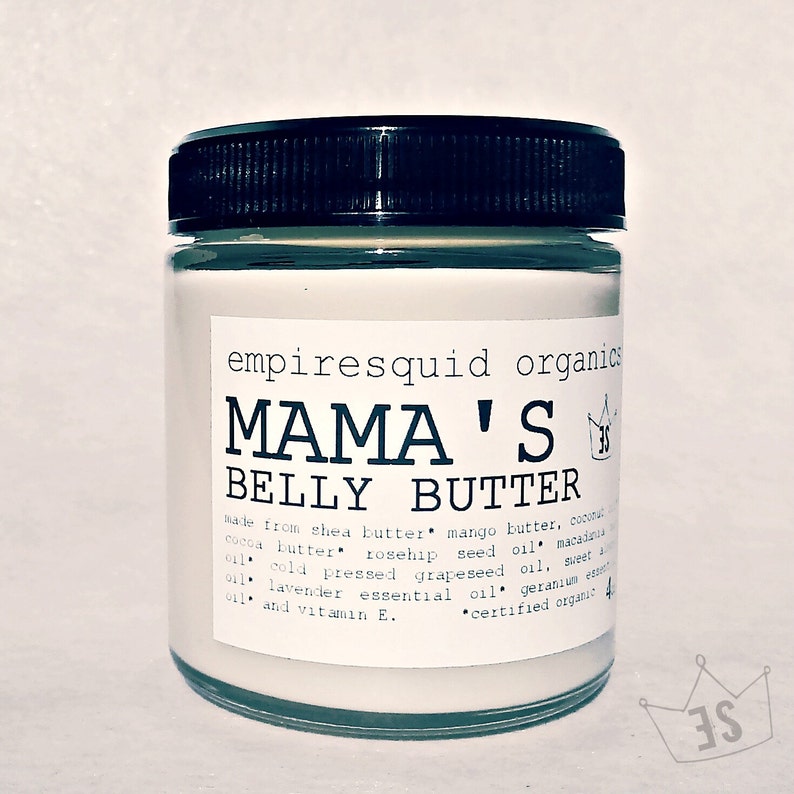 Organic Belly Butter Belly Balm Pregnancy Gift Pregnant Gift Organic Stretch Mark Cream Baby Reveal Gift New Mother Gift image 2