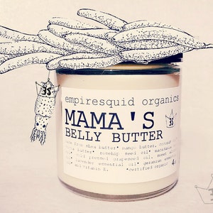 Organic Belly Butter Belly Balm Pregnancy Gift Pregnant Gift Organic Stretch Mark Cream Baby Reveal Gift New Mother Gift image 1