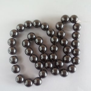 6mm Magnetic Hematite Round Beads