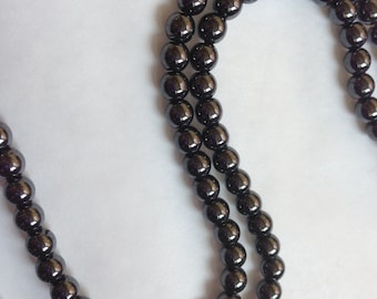 4mm Hematite Beads - Non-magnetic