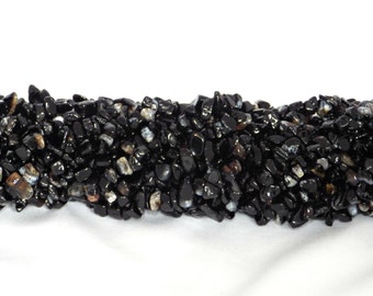 Black Onyx Chip Beads 5-8mm