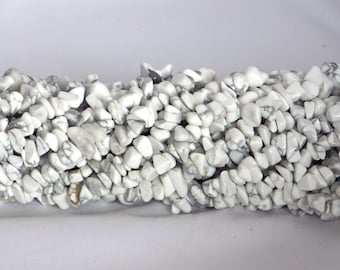 Howlite Chip Beads 5-8mm - 35" String