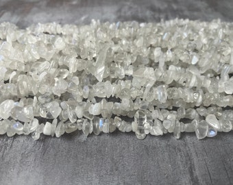 Moonstone Chip Beads 5-8mm A Grade