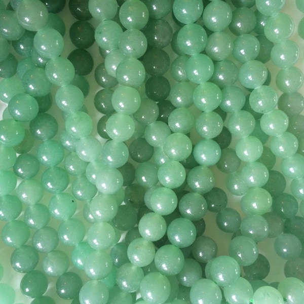 8mm Green Aventurine Round Beads