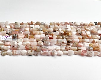 Natural Pink Opal Nugget Beads 6-8mm