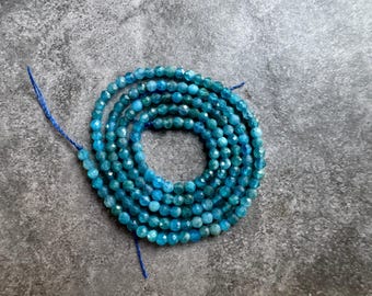 Perle di apatite sfaccettata da 2 mm