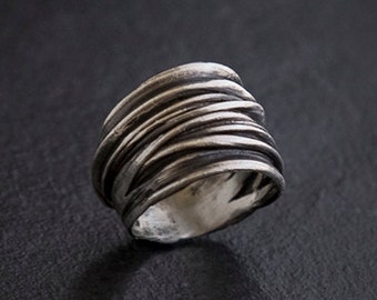 Silver Ancient Ring - Boho Rin, Celtic Ring, Silver Ring, Vintage Ring
