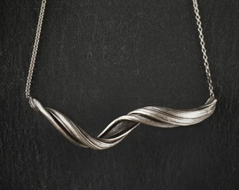 Handmade Art Nouveau Silver Dryad Necklace - Elven Boho Jewelry
