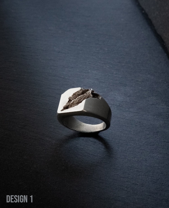 Blue Zircon Square Gold Design 925 Sterling Silver Men's Ring Jewelry Rings  Trending Gift For Men Gemston Ring Rings for Men | Wish