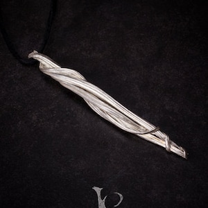 Colgante de plata DRYAD - Collar con colgante de elfo Art Nouveau - Regalo de joyería hecho a mano para ella