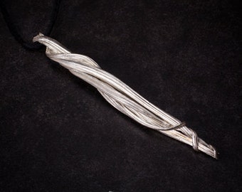 Colgante de plata DRYAD - Collar con colgante de elfo Art Nouveau - Regalo de joyería hecho a mano para ella