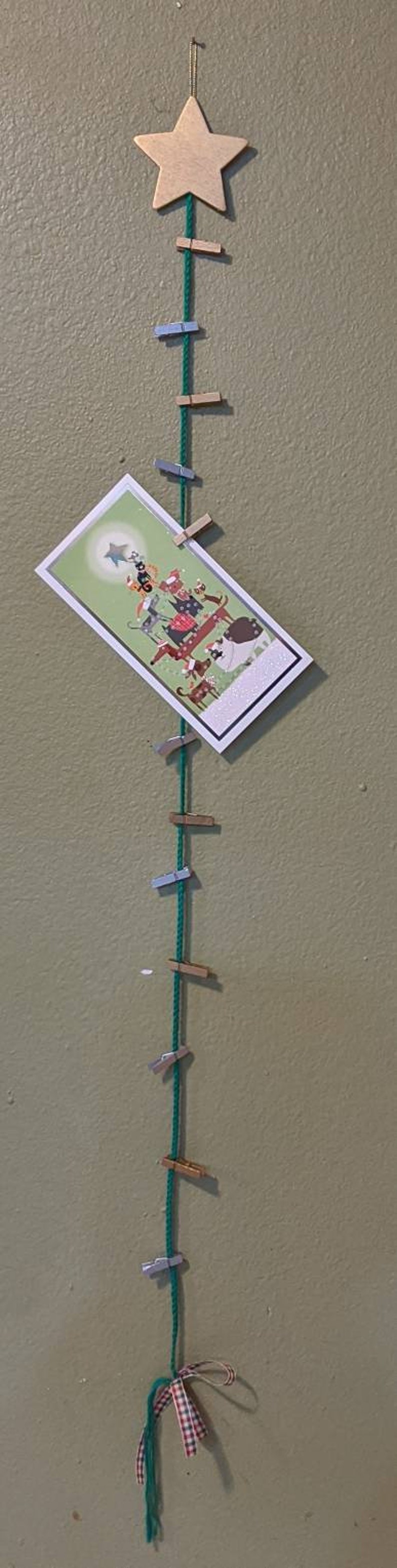 Hanging Card Holder Christmas Card Holder Wall Hanging Etsy Australia