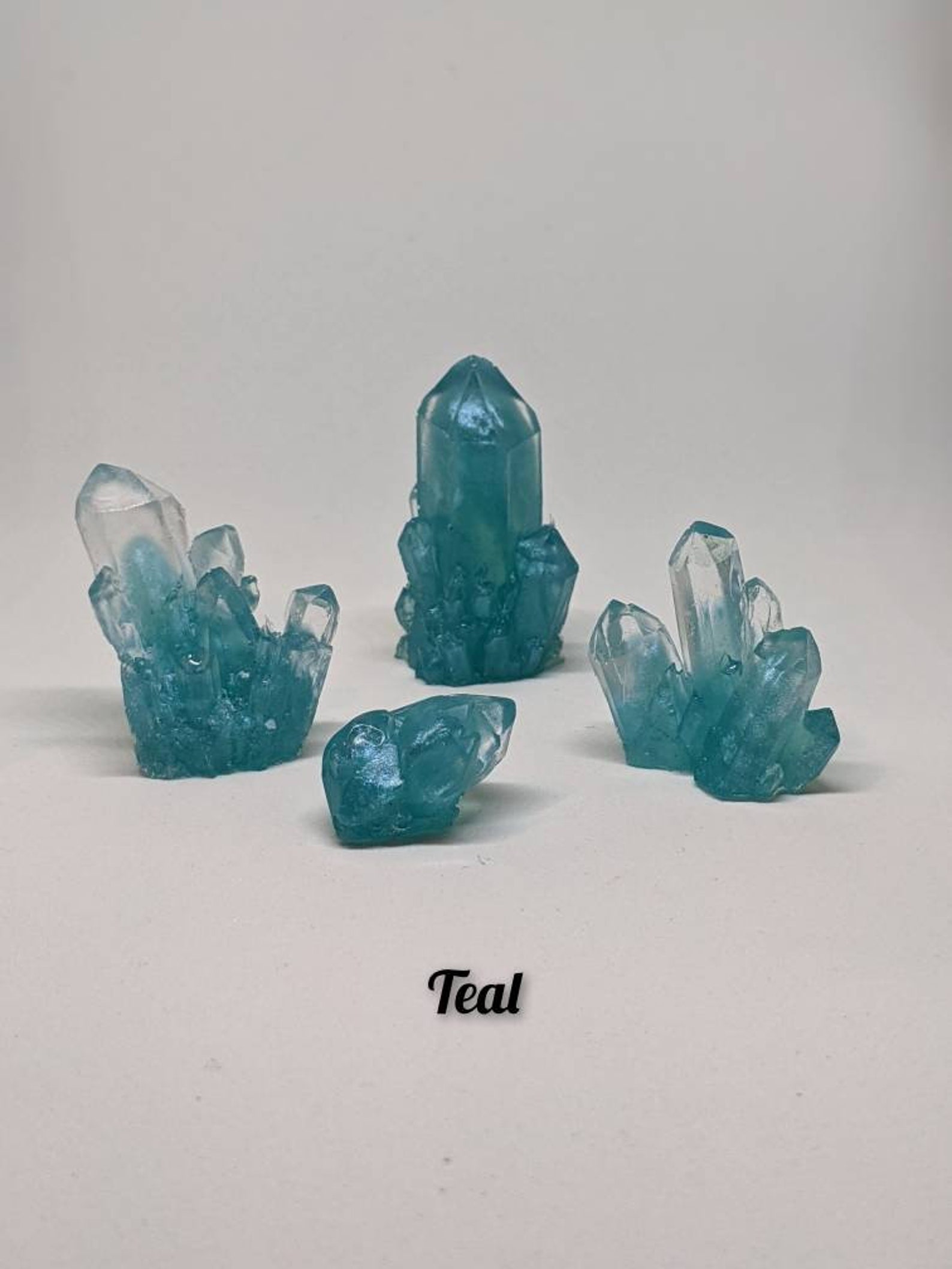 Resin Faux Crystal Clusters resin crystals molded resin Etsy