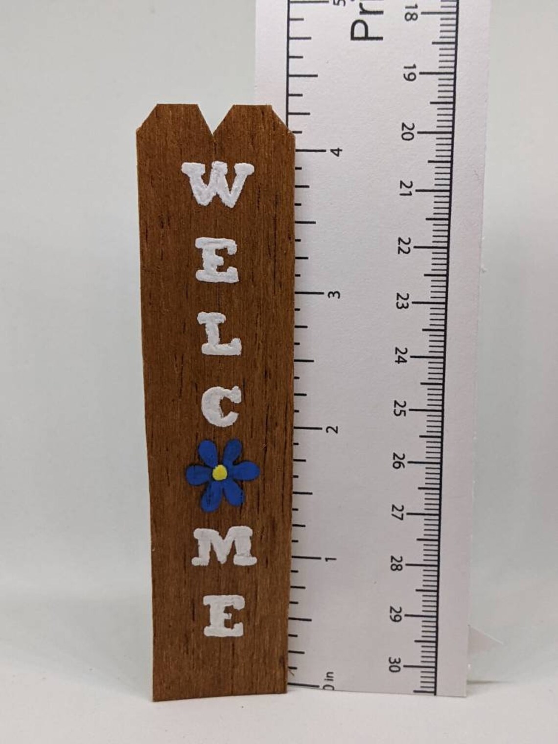 Miniature Welcome Sign | Wooden Welcome Sign | Fence Post Sign | Fence ...