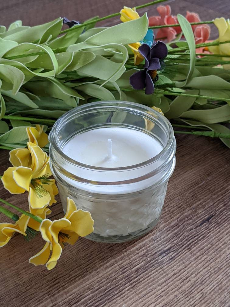 Bamboo and Coconut Soy Candle Soy Wax Tropical Scent Spring Spa Clean  Natural Wax 