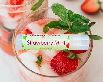 Saucy Face STAWBERRY MINT Lip Balm