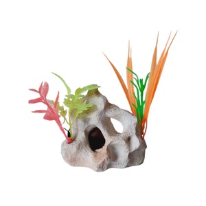 Modern  Ceramic Fish Tank Aquarium Figurine Coral with Plants