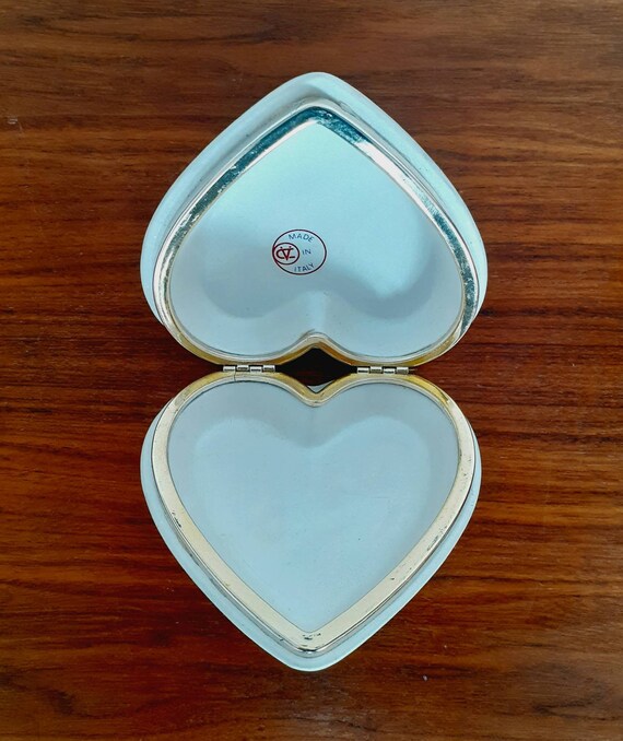 Vintage Berger Ceramic Heart Shaped Lidded Dish T… - image 4