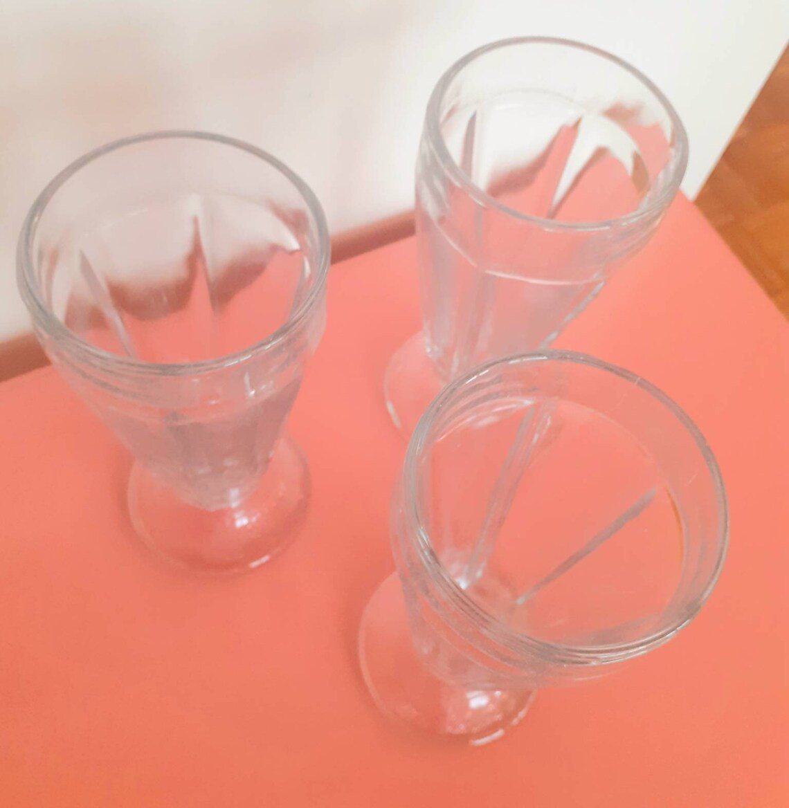 Vintage Malt Shop Soda Fountain Glasses Set of 3 Etsy