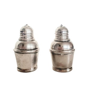Vintage Silver Plated Salt and Pepper Shaker Set