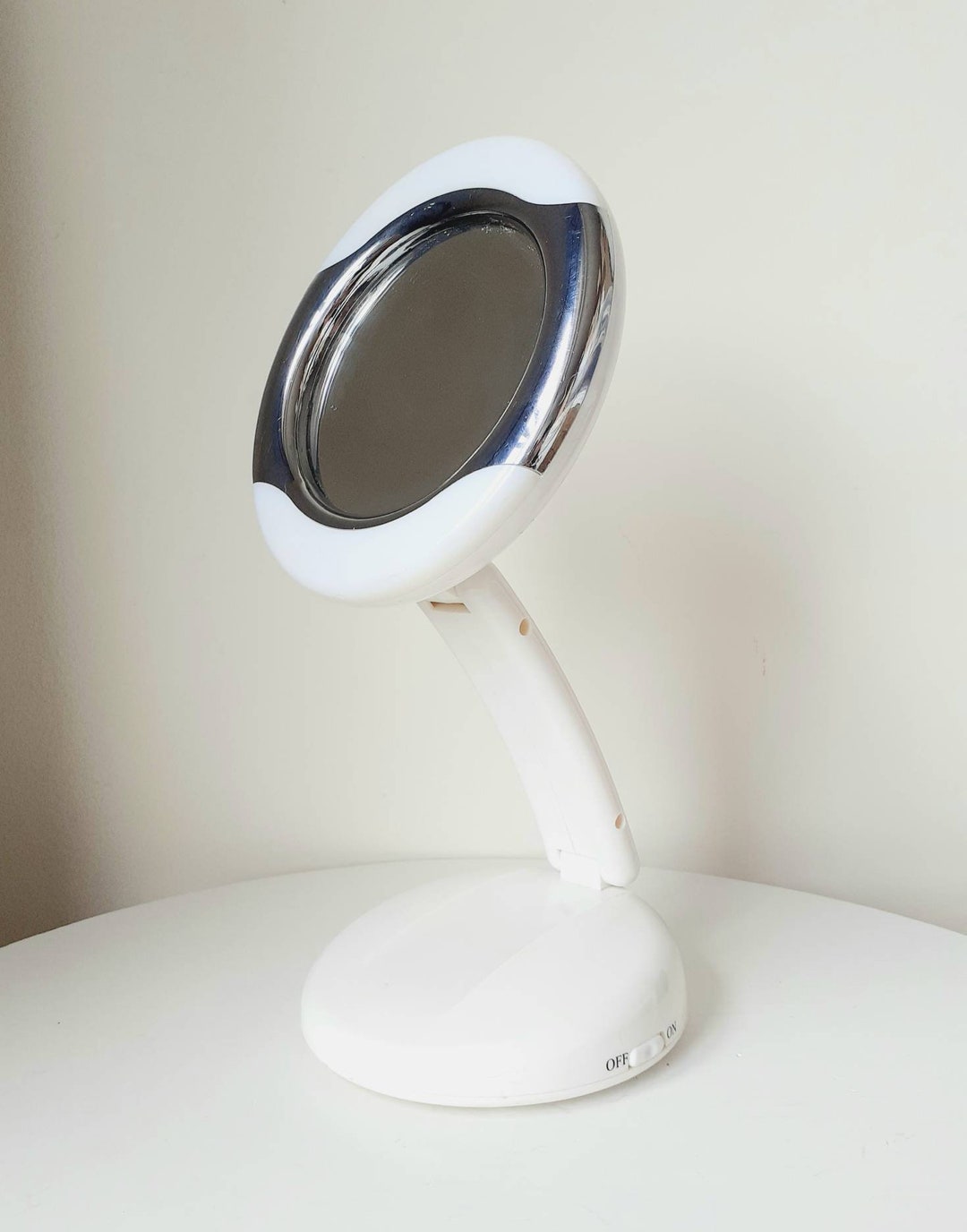 Vintage Folding Light up Magnifying Vanity Mirror Etsy