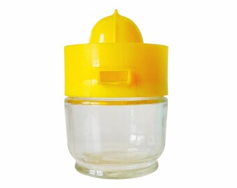 Presse-agrumes en verre Gemco vintage