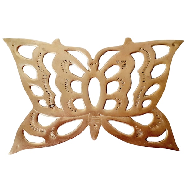 Vintage Solid Brass Butterfly Trivet