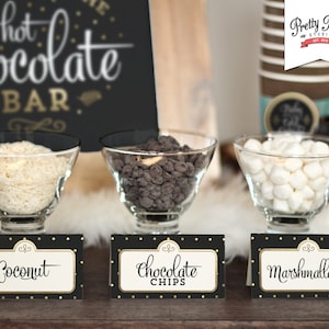 Hot Chocolate Bar Printable Kit // INSTANT DOWNLOAD // Hot Cocoa Party // Sign, Labels, Cup Tags image 4