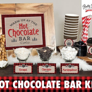 Hot Chocolate Bar Printable Kit // INSTANT DOWNLOAD // Black - Etsy