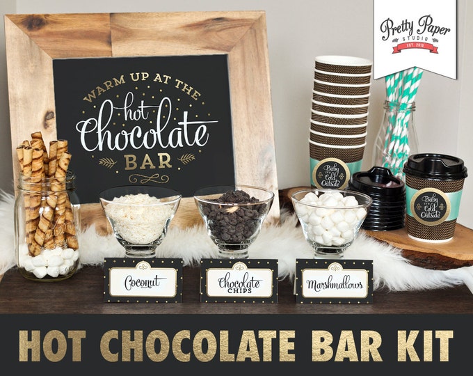 Hot Chocolate Bar Printable Kit // INSTANT DOWNLOAD // Hot Cocoa Party ...