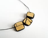 Gold Holzperlenkette Designed By HueWood
