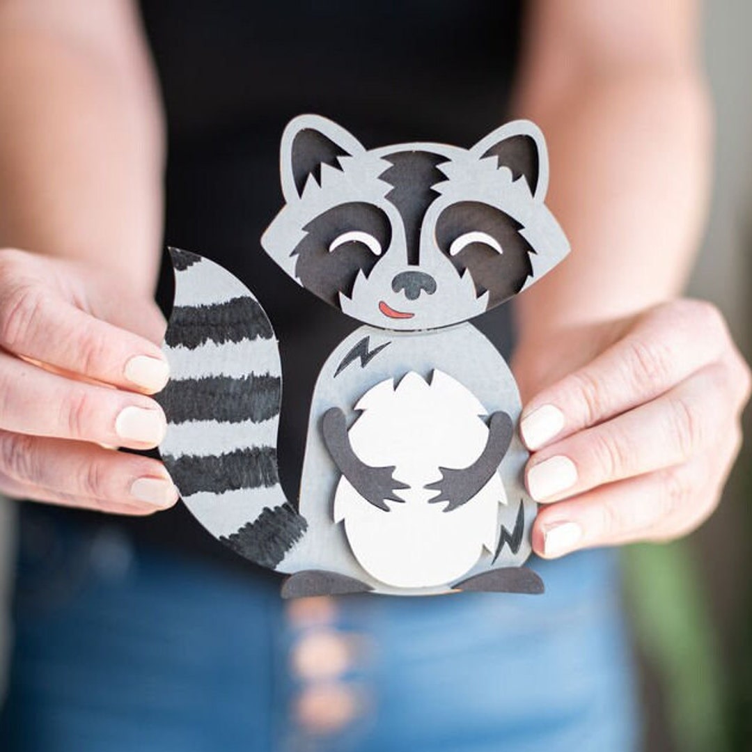 DIY Raccoon Paint Kit, Wood, Ready to Paint, Craft Kit for Kids, Kid's ...
