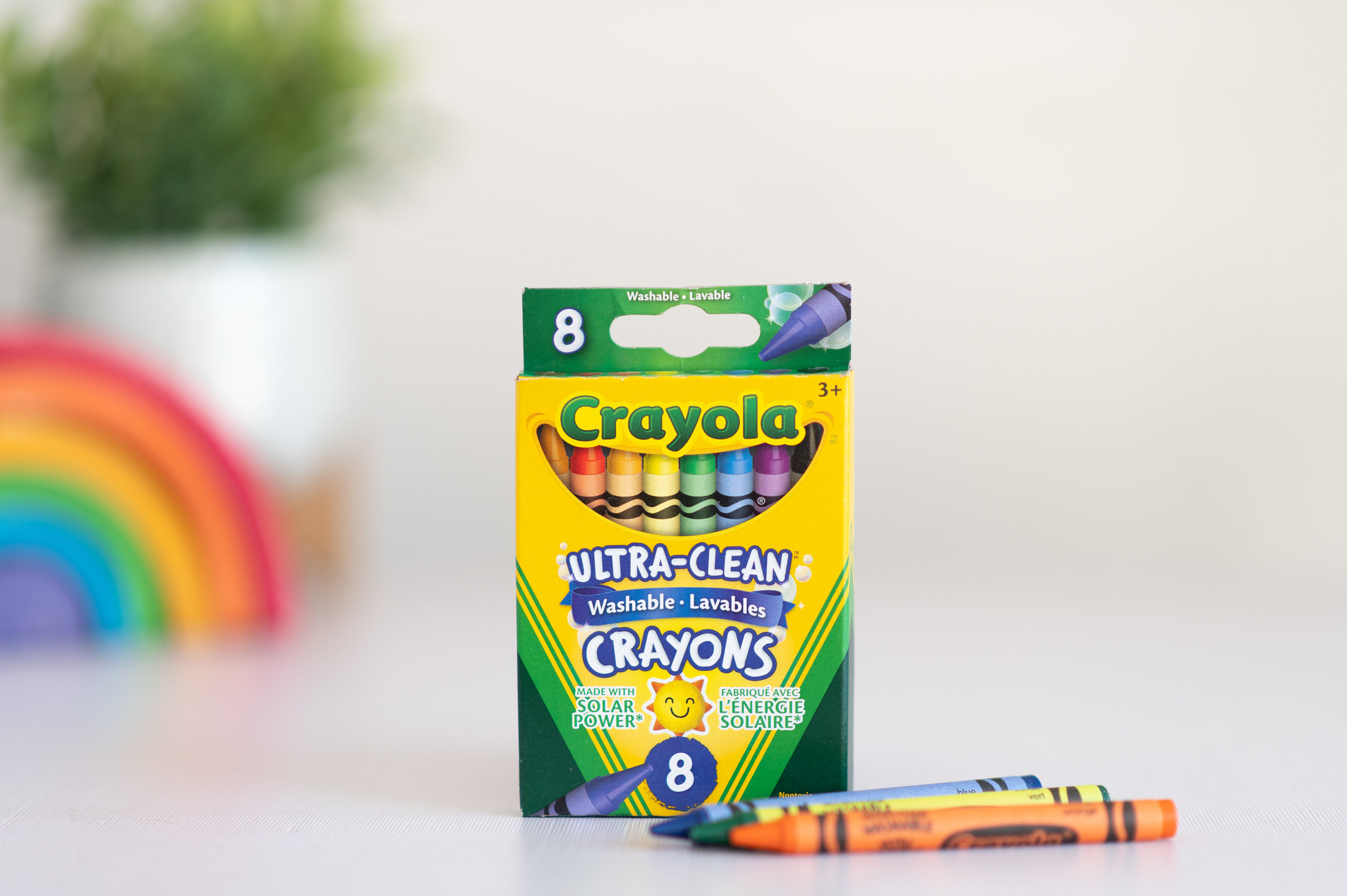 Crayola 8 Washable Crayons, Set of Crayons, Fine Line, Washable